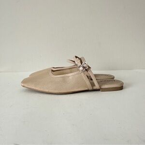 Abound Raven Women's Mule in Beige Sand Synthetic, Sz 7.5 Preowned, perfect cond